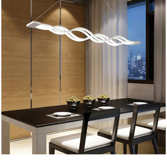 Dinning Room Pendant Lights Led Modern For Acrylic + Metal Suspension Hanging Lamp Home Lighting