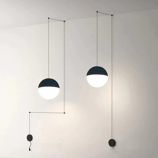 Bedside Modern Pendant Lamp Led Wire Suspension Lights Chandelier Loft Decor Kitchen Island Glass