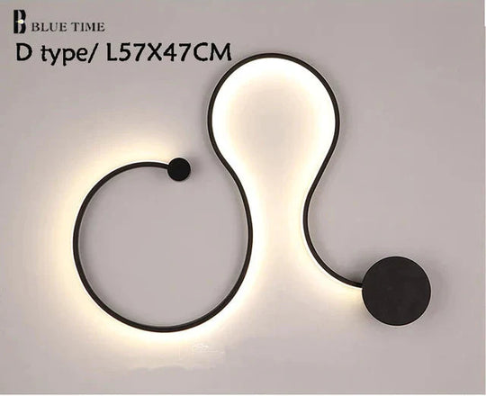 Simple Modern Led Ceiling Light Black&White Body Lustres Led Lamp Living Room Bedroom Beside Room
