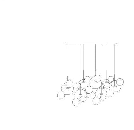 Led Nordic Iron Glass Mickey Gradual Blue Lamp Light.pendant Lights.pendant Lamp.pendant Light For