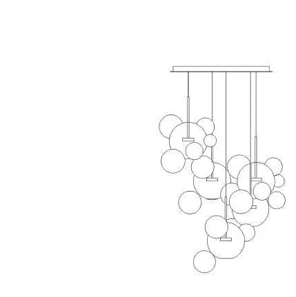 Led Nordic Iron Glass Mickey Gradual Blue Lamp Light.pendant Lights.pendant Lamp.pendant Light For