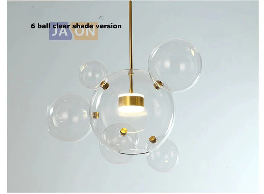Led Nordic Iron Glass Mickey Gradual Blue Lamp Light.pendant Lights.pendant Lamp.pendant Light For
