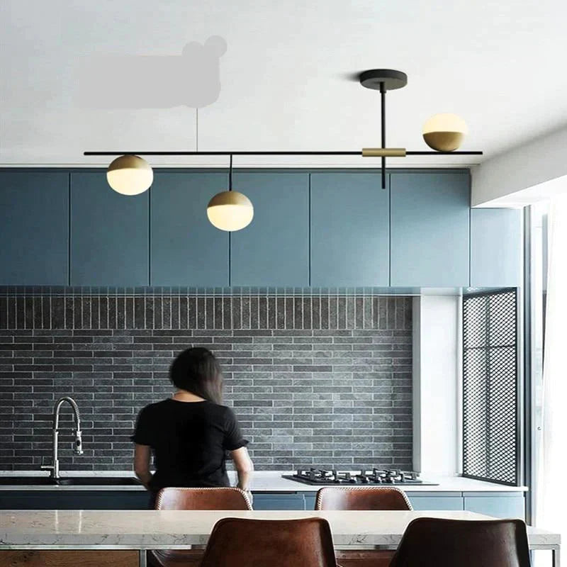 Led E27 Postmodern Iron Glass Gold Black White Luminaire Lampen Pendant Lights.led Light.pendant