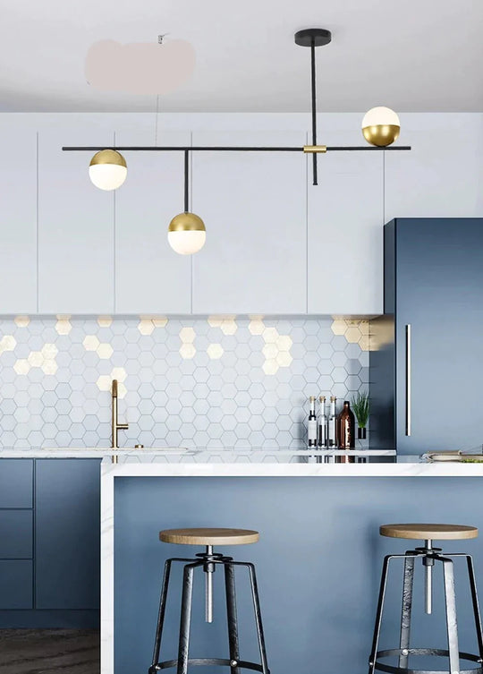 Led E27 Postmodern Iron Glass Gold Black White Luminaire Lampen Pendant Lights.led Light.pendant