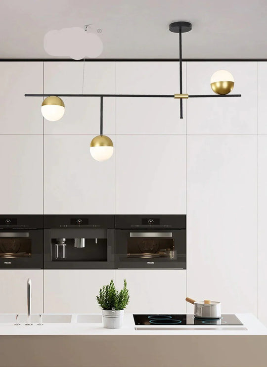 Led E27 Postmodern Iron Glass Gold Black White Luminaire Lampen Pendant Lights.led Light.pendant