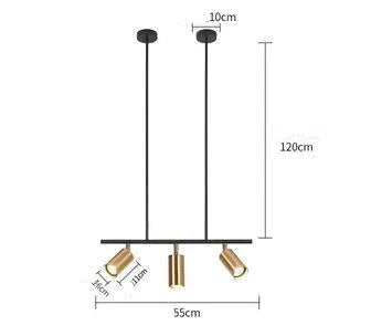 Europe Nordic Copper Brass Pendant Lights Modern Lamp Bedroom Dinning Bar Hanglamp Golden Spotlight