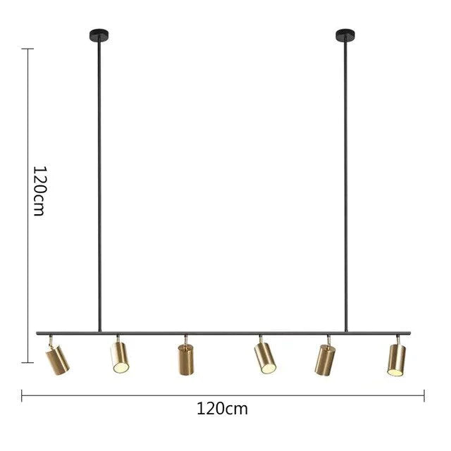 Europe Nordic Copper Brass Pendant Lights Modern Lamp Bedroom Dinning Bar Hanglamp Golden Spotlight