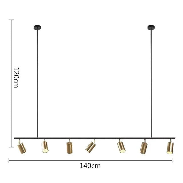 Europe Nordic Copper Brass Pendant Lights Modern Lamp Bedroom Dinning Bar Hanglamp Golden Spotlight