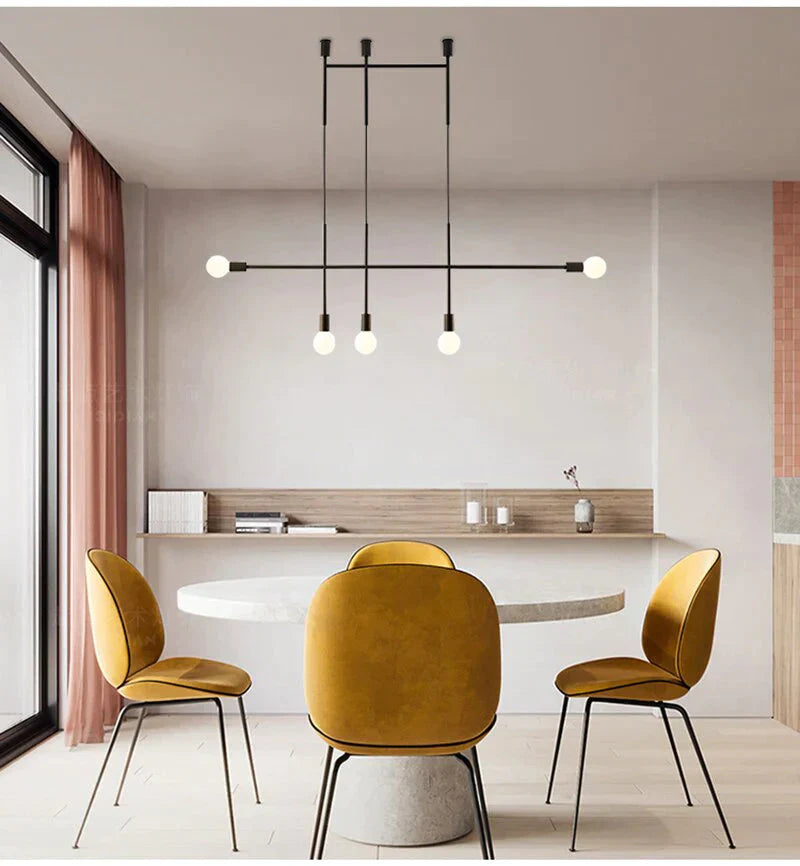 Modern Iron Pendant Light Northern Europe Creative Branches Hanging Lamp Loft Luminarias Industrial