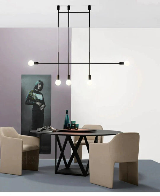Modern Iron Pendant Light Northern Europe Creative Branches Hanging Lamp Loft Luminarias Industrial