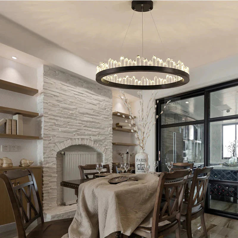 Modern Chandelier Lustre Led Living Room Crystal Lamp Hotel Villa Exhibition Hall Art Decoration