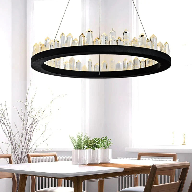 Modern Chandelier Lustre Led Living Room Crystal Lamp Hotel Villa Exhibition Hall Art Decoration