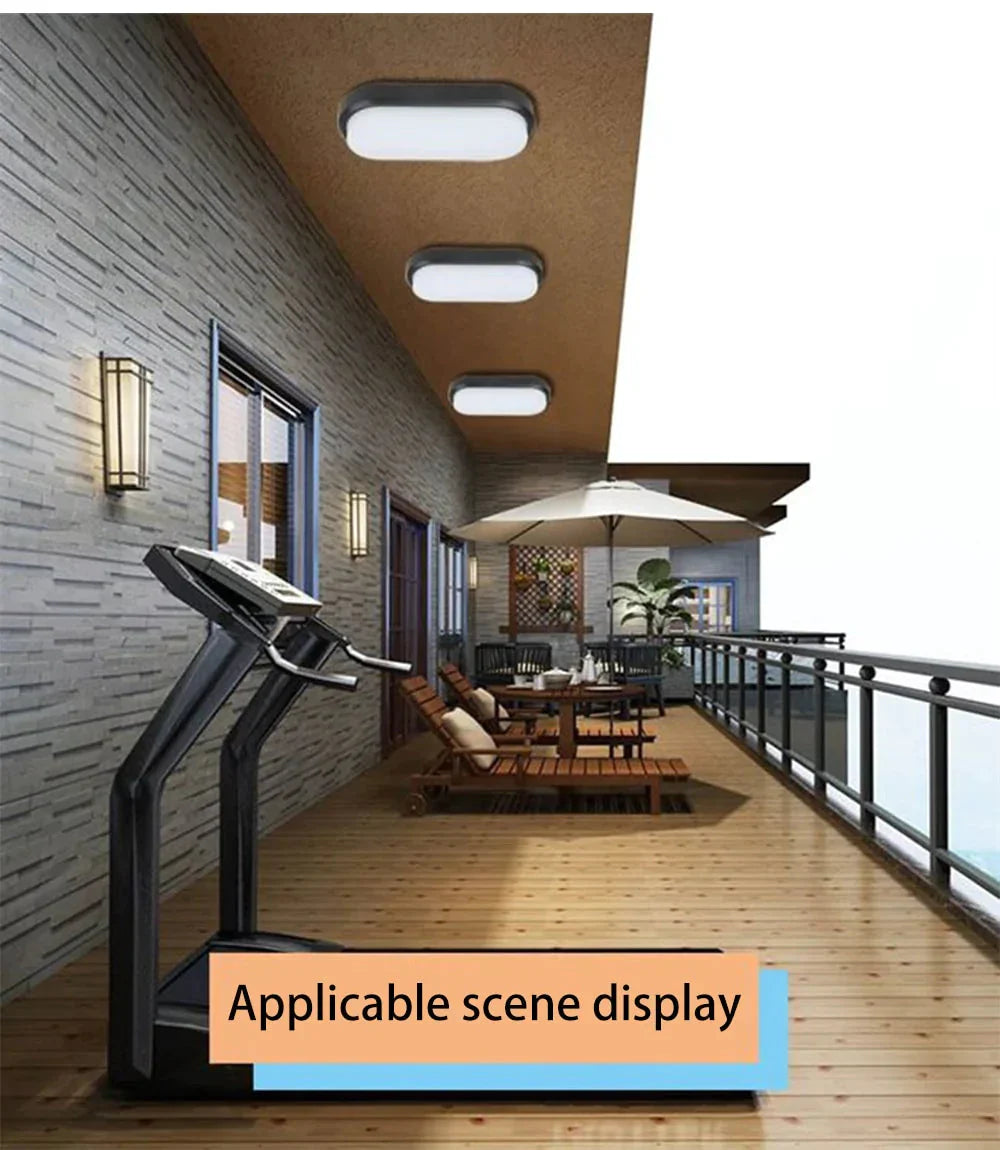 12W 15W Led Waterproof Ceiling Lights Ultra - Thin Elliptic Lamps For Balcony Living Room Kitchen