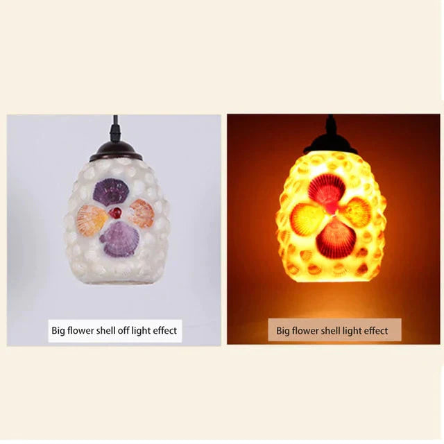 Tiffany Pendent Lamp Handmade Moroccan Mosaic Hanging Light Creative Stained Glass E27 Vintage