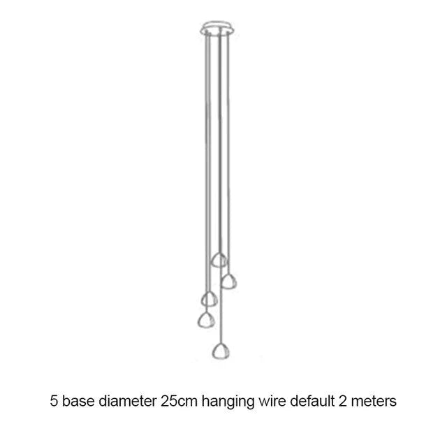 Crystal Chandeliers Lighting Loft Hanging Lamp Staircase Modern Luxury Long Wire Cristal Balls