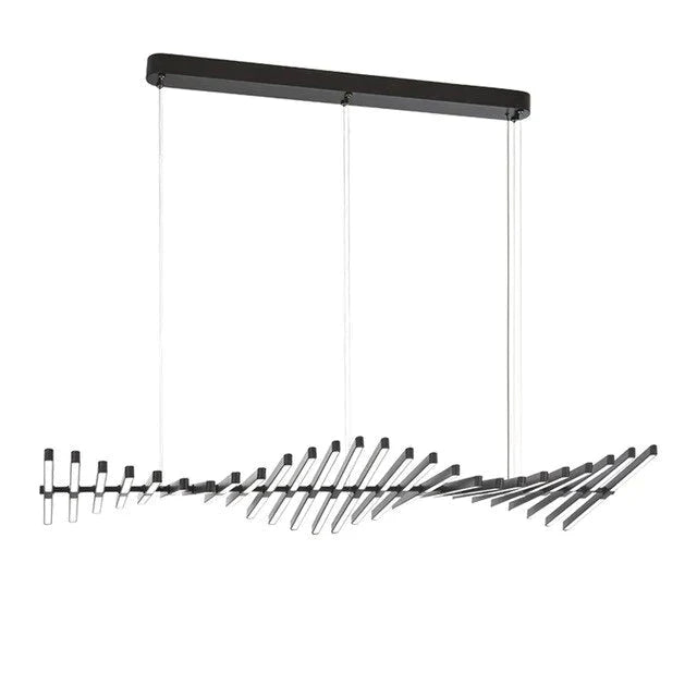 Creative Pendant Light Modern Fishbone Hanging Lamp For Bedroom Restaurant Office Minimalist