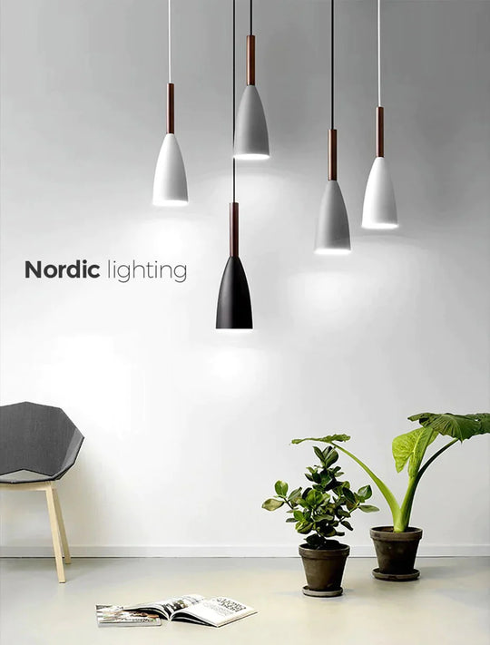 Nordic Simple Pendant Light E27 Led Modern Led Hanging Lamp For Bedroom Living Room Lobby