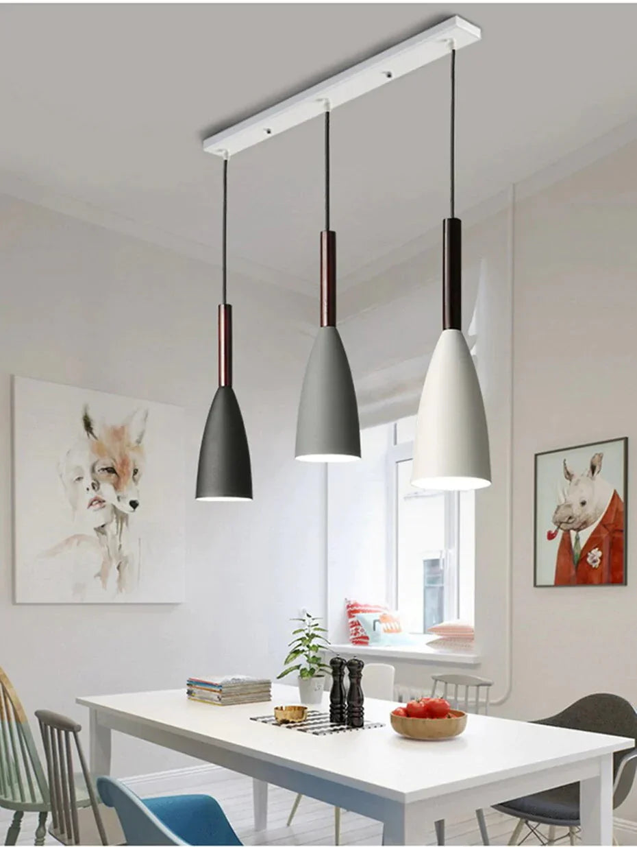 Nordic Simple Pendant Light E27 Led Modern Led Hanging Lamp For Bedroom Living Room Lobby