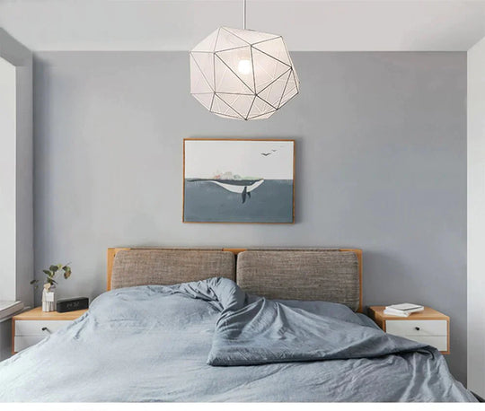 Cloth Hanging Lamps Geometry Pendant Lights Minimalist Personality Creative Restaurant Bar Terrace