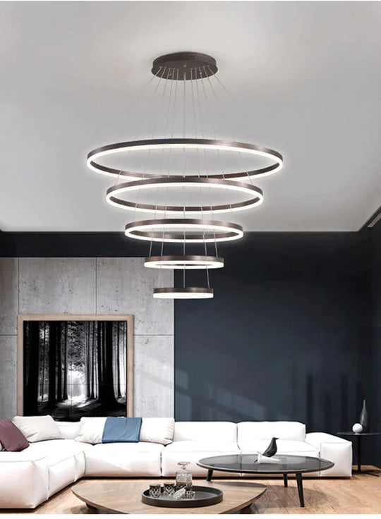 High Quatily Modern Led Pendant Light For Large Living Room Staircase Dining Kitchen Hotel Hanging