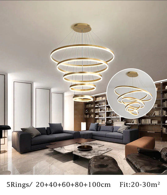 High Quatily Modern Led Pendant Light For Large Living Room Staircase Dining Kitchen Hotel Hanging