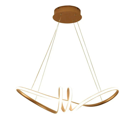 Art Decoration Modern Led Pendant Light Dining Room Bedroom Living Luminaires Gold Body Ceiling