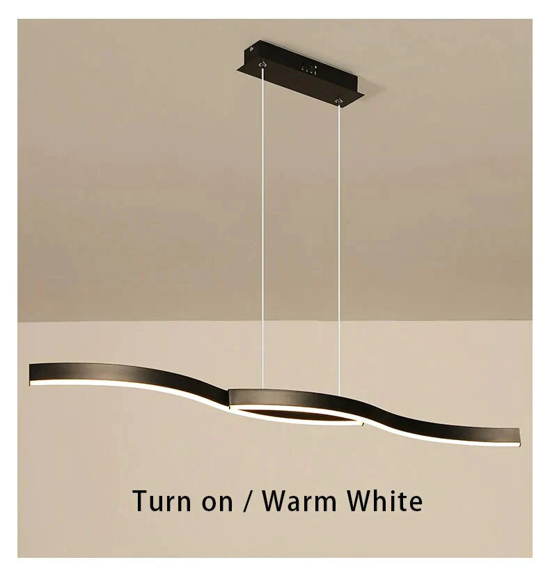 Acrylic Modern Led Pedant Light Hanging Lamp 120Cm 100Cm New Pendant For Dining Room Kitchen Office