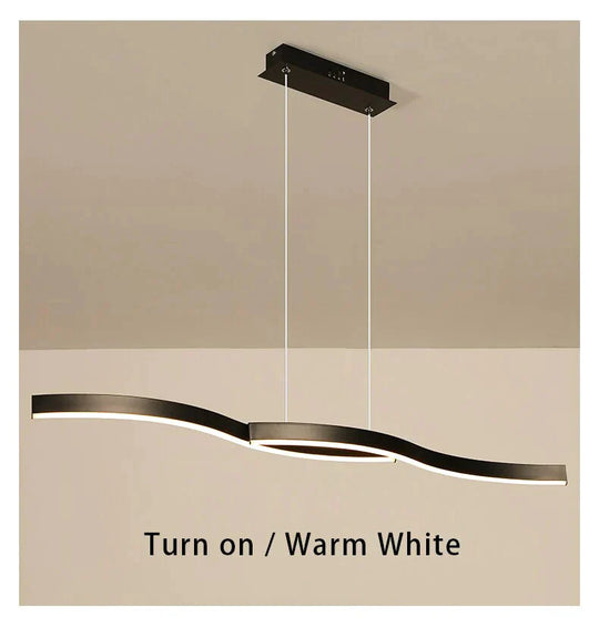 Acrylic Modern Led Pedant Light Hanging Lamp 120Cm 100Cm New Pendant For Dining Room Kitchen Office