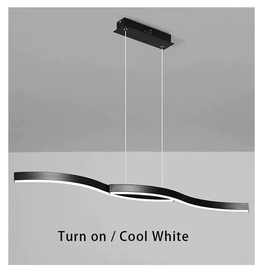 Acrylic Modern Led Pedant Light Hanging Lamp 120Cm 100Cm New Pendant For Dining Room Kitchen Office