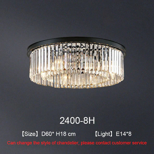 Modern Crystal Pendant Lights Industrial Retro Home Lamp For Living Room Kids Bedroom Dining Table