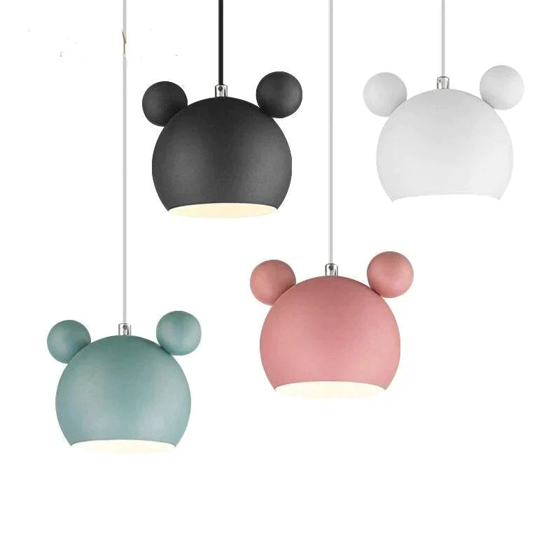 Pendant Lights Nordic Macaron Wrought Iron Personality Cute Lighting Cartoon Corridor Bedroom