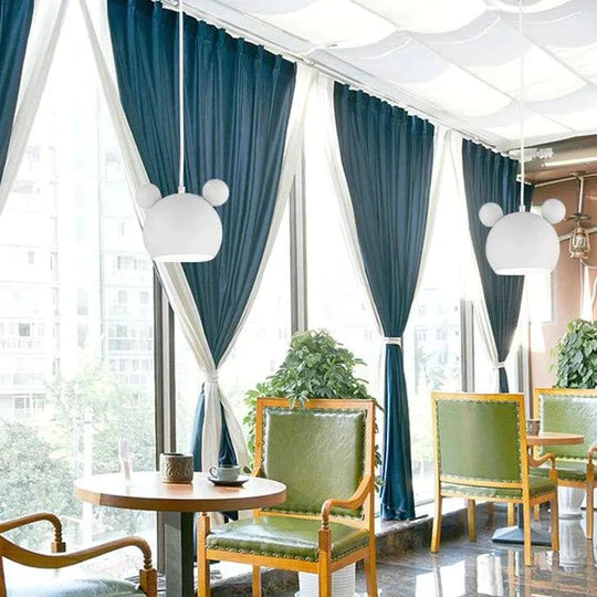 Pendant Lights Nordic Macaron Wrought Iron Personality Cute Lighting Cartoon Corridor Bedroom
