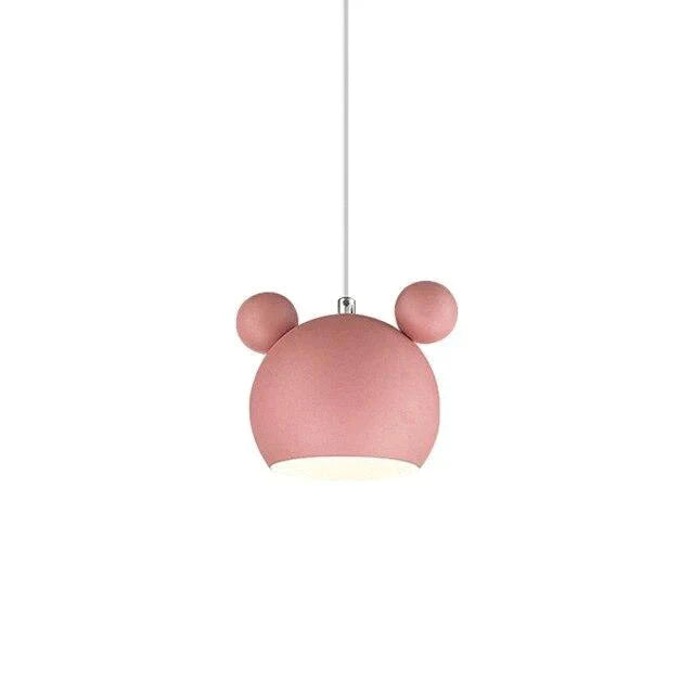 Pendant Lights Nordic Macaron Wrought Iron Personality Cute Lighting Cartoon Corridor Bedroom