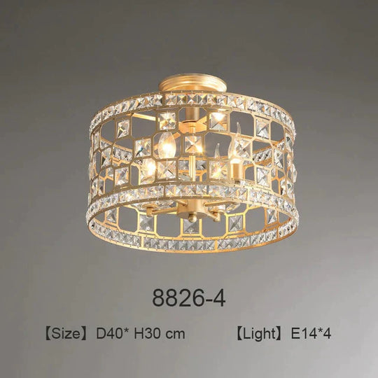 Nordic Led Pendant Lights Crystal Art Deco Round Gold Lamp For Kids Room Living Modern Retro