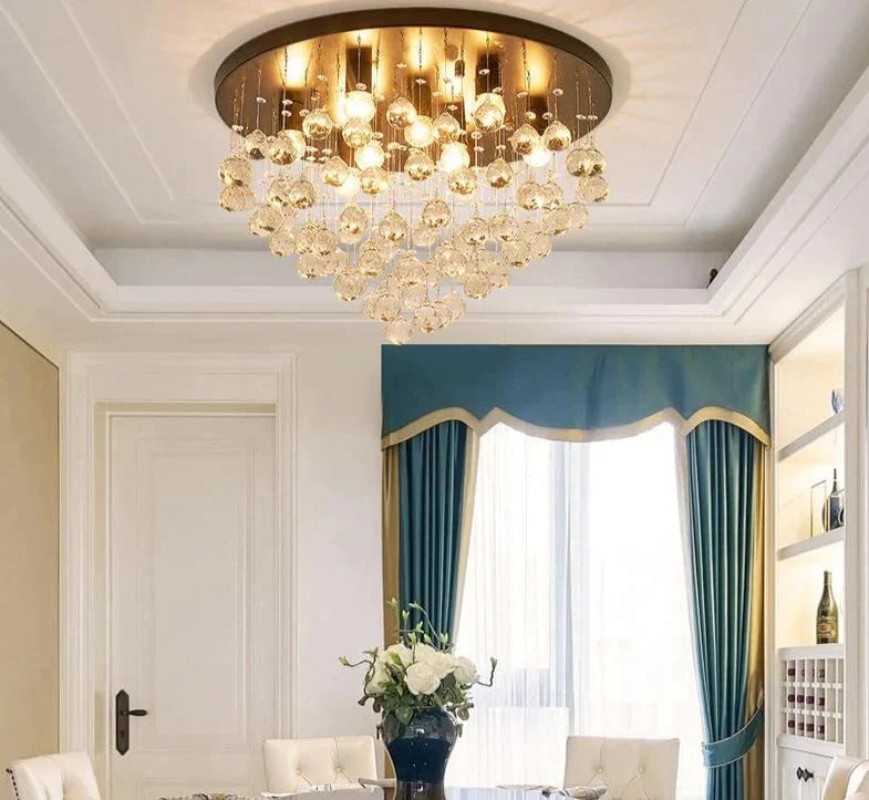 Creative Crystal Pendant Lights Bedroom Lamp Fixture For Living Room Kitchen Dining Nordic