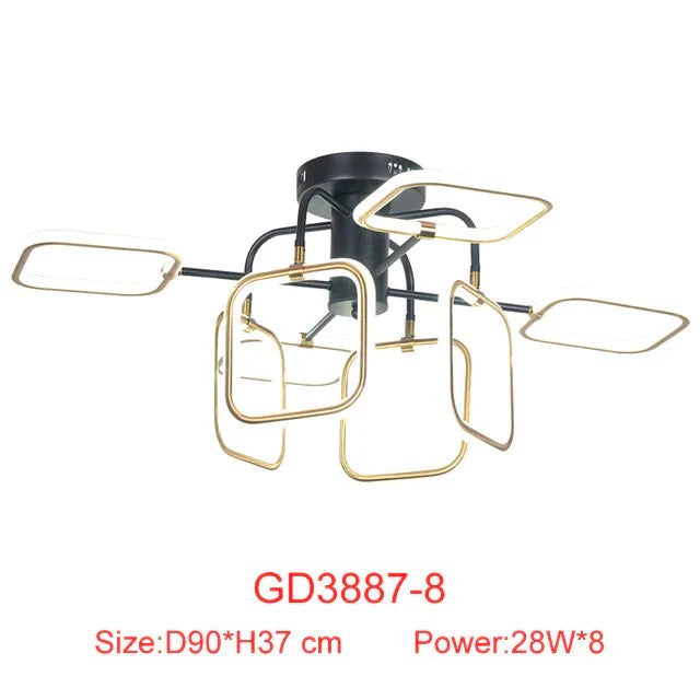 Nordic Pendant Lights Creative Led Aluminum Gold Lamp For Kids Room Living Bar Restaurant Retro