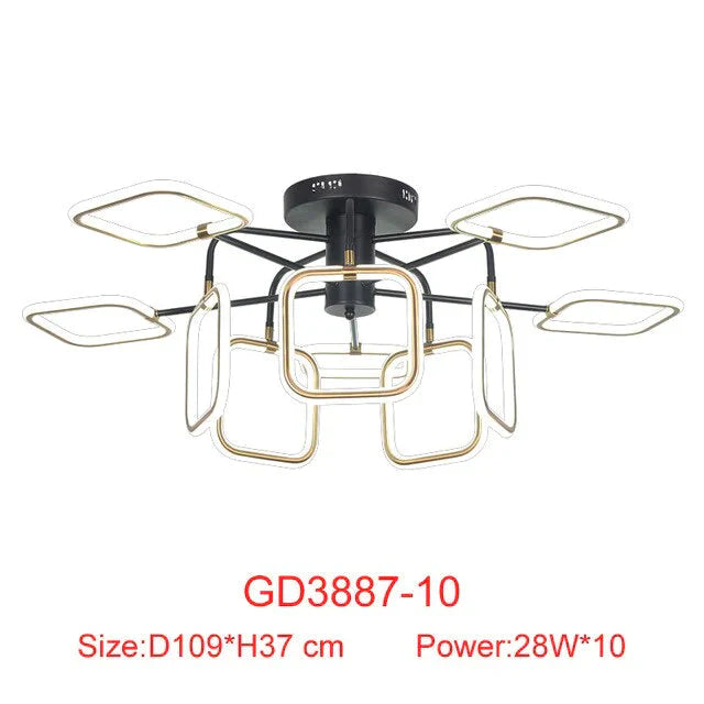 Nordic Pendant Lights Creative Led Aluminum Gold Lamp For Kids Room Living Bar Restaurant Retro