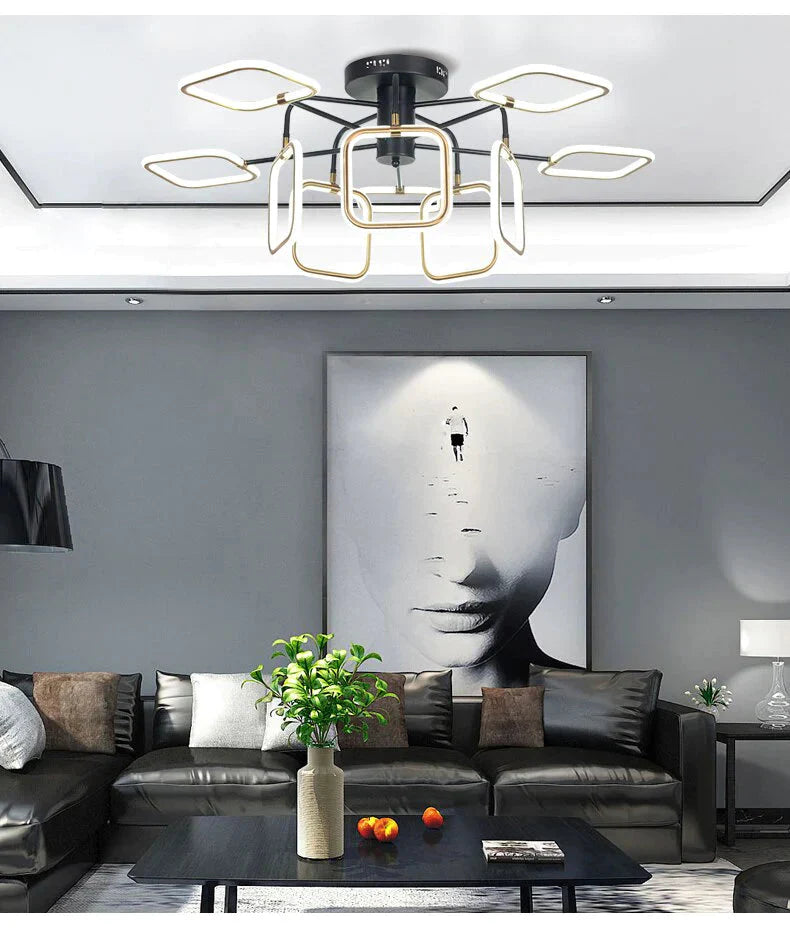 Nordic Pendant Lights Creative Led Aluminum Gold Lamp For Kids Room Living Bar Restaurant Retro