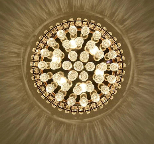 Vintage Led Crystal Pendant Lights Romantic Bedroom Kitchen Living Room Lamp Nordic Light