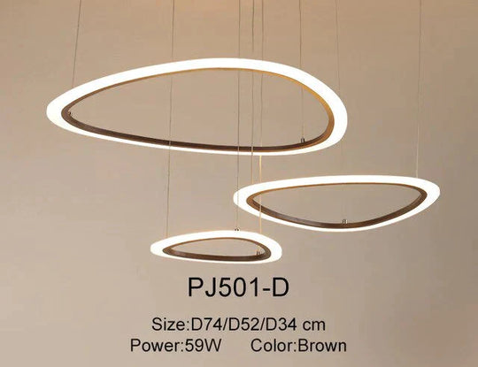 Nordic Led Pendant Lights Art Rings Hanging Lamp For Kitchen Living Room Bedroom Cafe Bar Stair