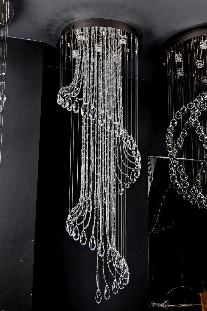 Royal Crystal Empire Vintage Chandelier Modern With Gu10 2 Size For Living Room Bedroom Hotel Lobby