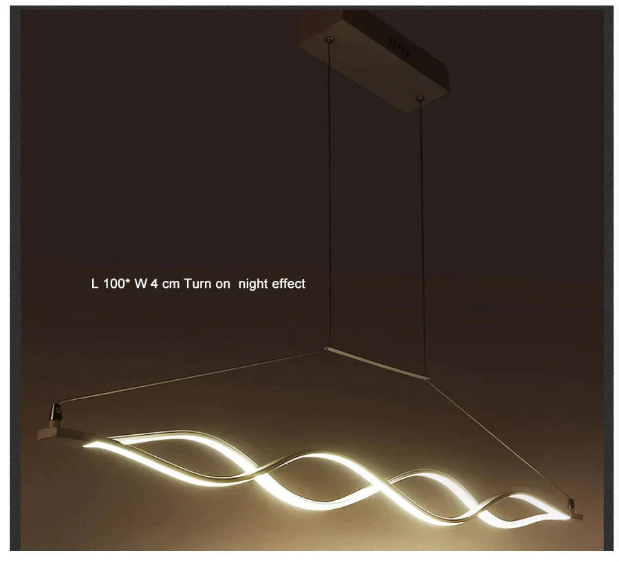 Creative Modern Led Pendant Lights Kitchen Acrylic Lron Suspension Hanging Ceiling Lamp For Dinning