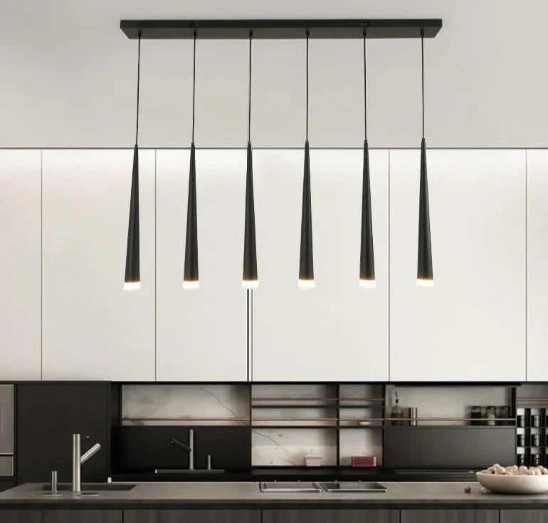 Black Color Nordic Style Led Pendant Lights Hanging Lamps Living Room Dining Lighting Luminaria