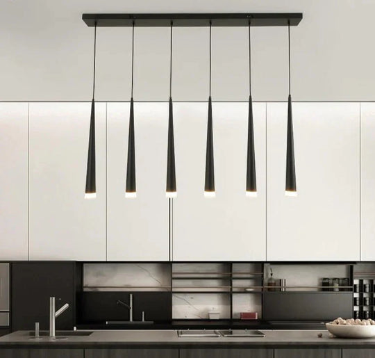 Black Color Nordic Style Led Pendant Lights Hanging Lamps Living Room Dining Lighting Luminaria
