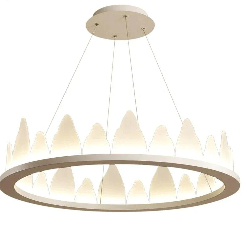 White New Design Round Pendant Lights 36W For Living Room Dining Aluminum Lamp Body Fixtures Deco