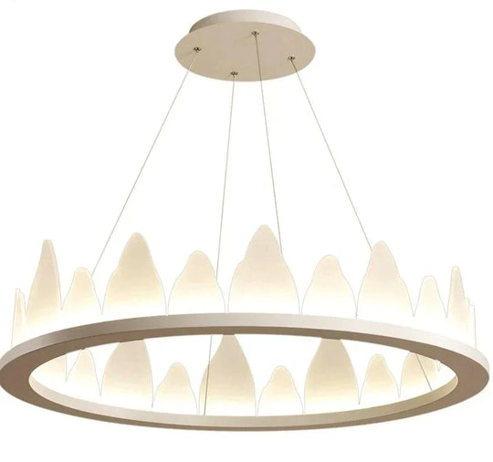 White New Design Round Pendant Lights 36W For Living Room Dining Aluminum Lamp Body Fixtures Deco