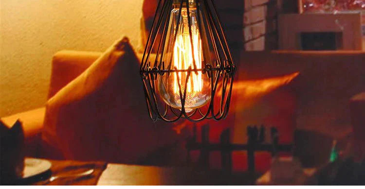 Vintage Retro Pendant Lights Kitchen Fixtures For Dining Bedroom Room Iron Lampshade Coffee Bar