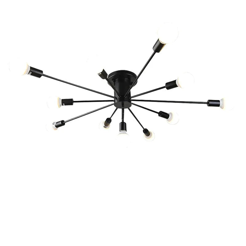 Black Retro Vintage Ceiling Lights Kitchen Fixtures For Dining Living Room Coffee Restaurant Lamp
