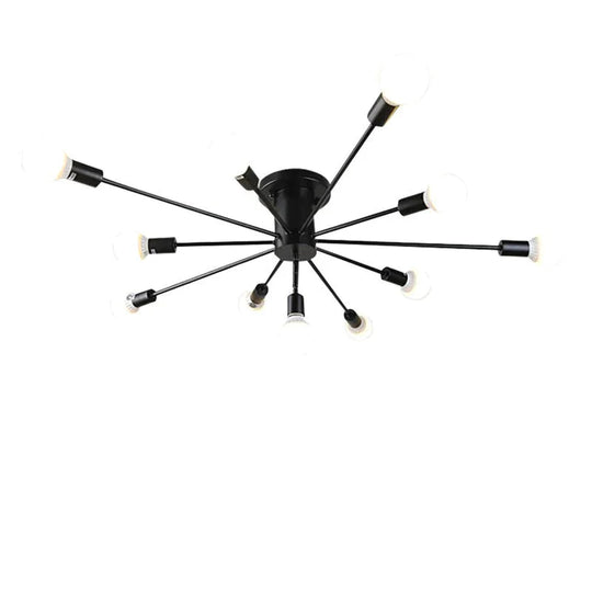 Black Retro Vintage Ceiling Lights Kitchen Fixtures For Dining Living Room Coffee Restaurant Lamp