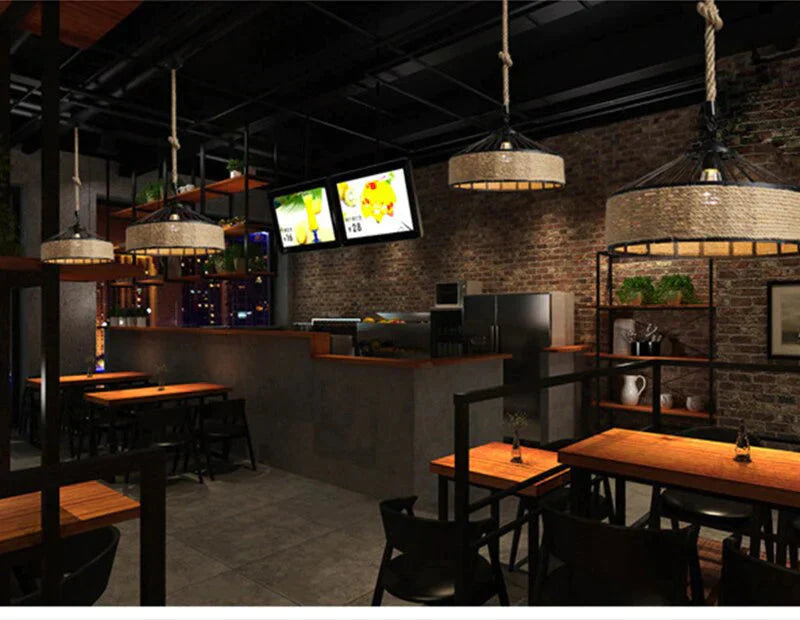 Retro Industrial Creative Modern Design Pendant Lamp Led Loft Decoration E27 Lights Bar Restaurant